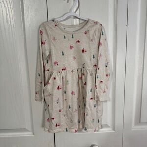 Garanimals wheat heather winter festive skater dress size 4T